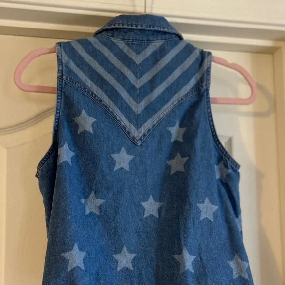 Wrangler Retro Blue Denim Shirt - Picture 2 of 4